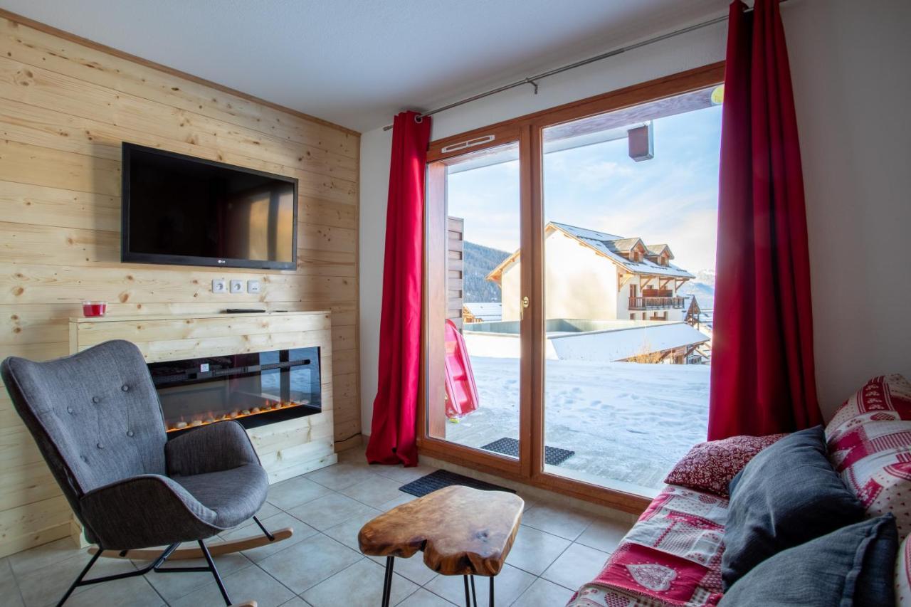 Cosy Cottage 1800 - Pied Des Pistes - Piscine, Sauna, Parking Privee Les Orres Luaran gambar